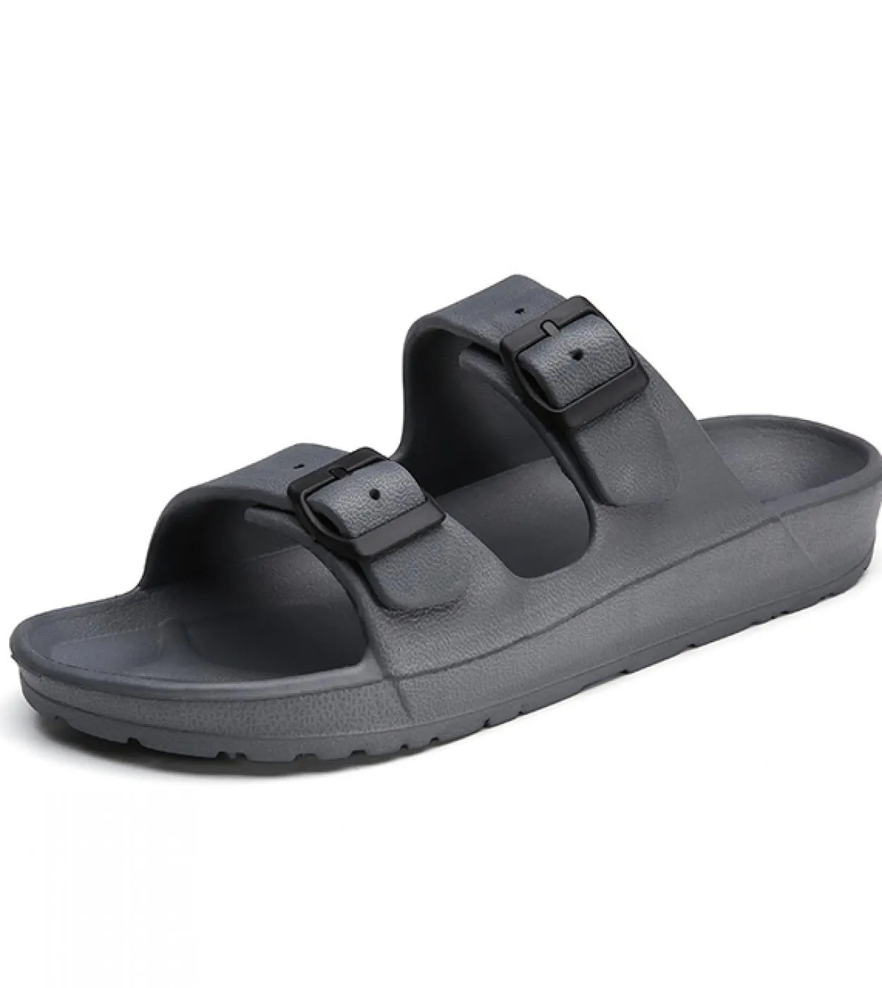 Sandali da uomo Pantofole Doppia fibbia Slide Sandali Eva Pantofole da spiaggia Scarpe casual estive Scarpe basse Uni Jelly Scar