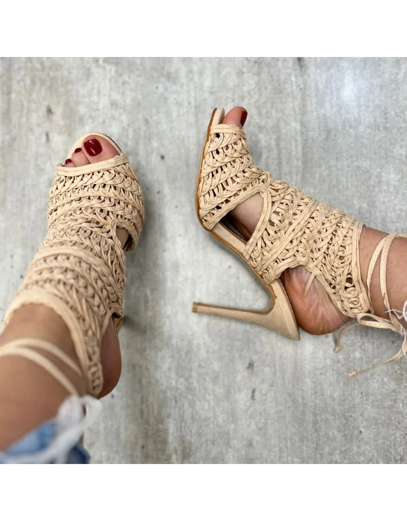SANDALI UNCINETTO BEIGE