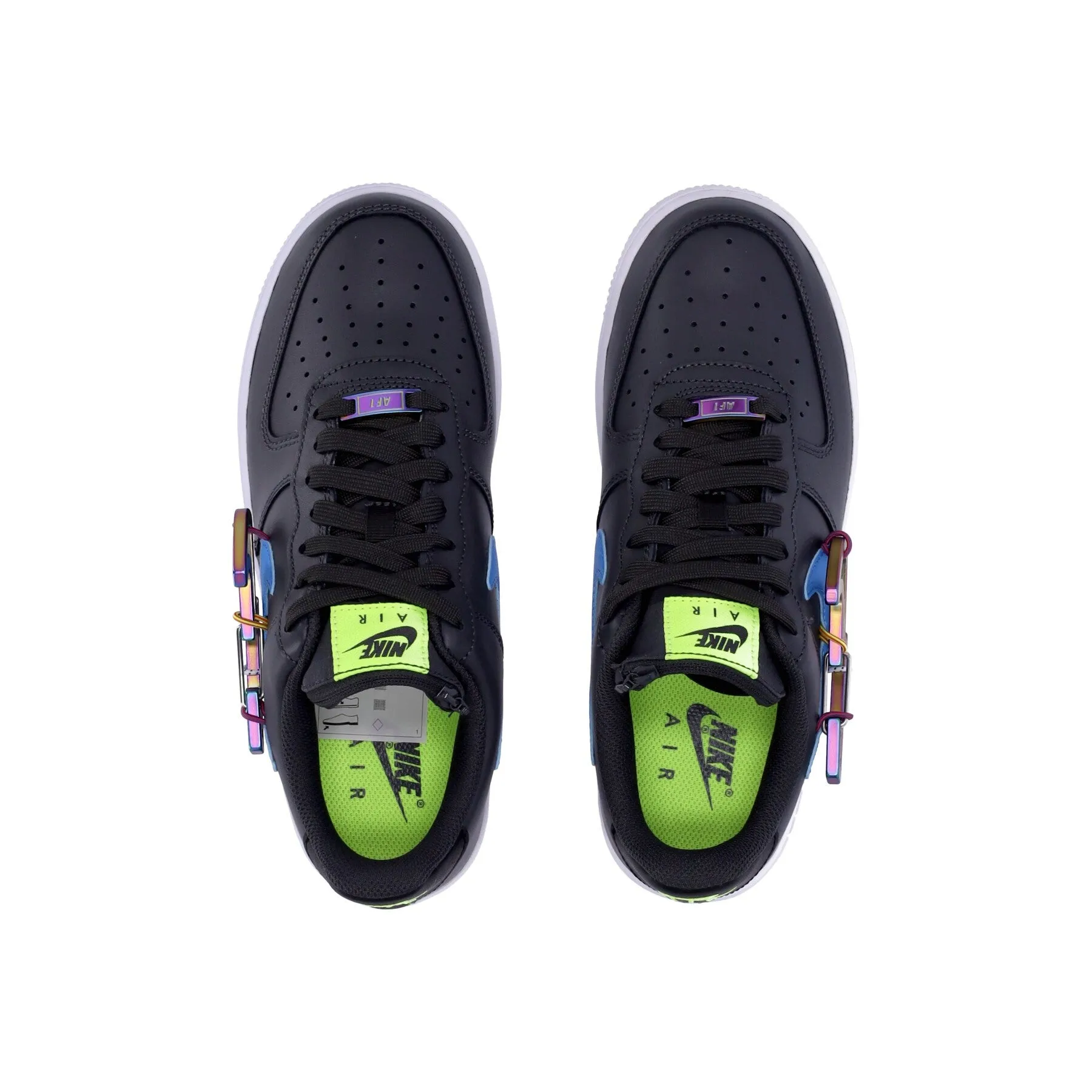 Scarpa Bassa Uomo Air Force 1 '07 Premium Dk Smoke Grey/photo Blue/volt