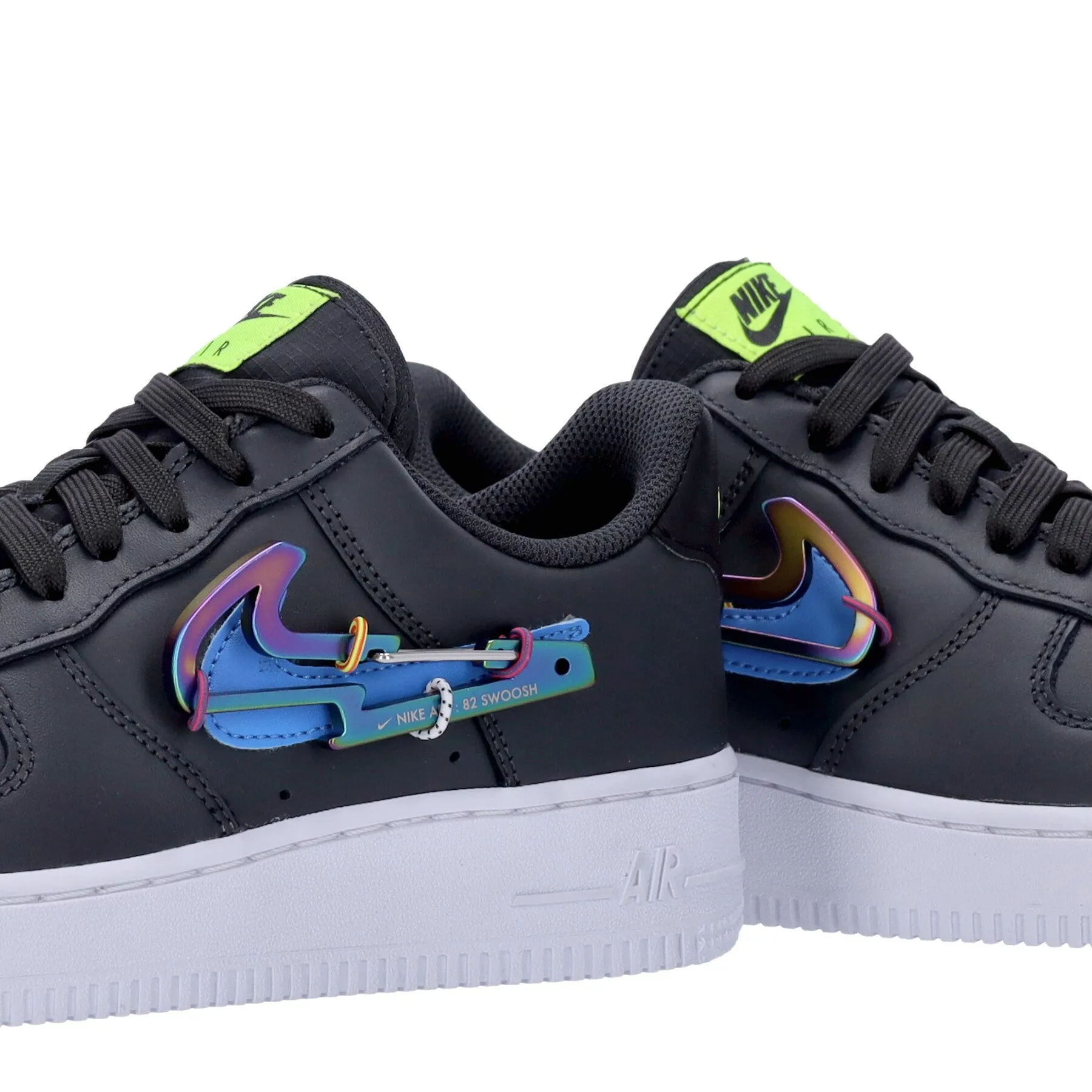 Scarpa Bassa Uomo Air Force 1 '07 Premium Dk Smoke Grey/photo Blue/volt