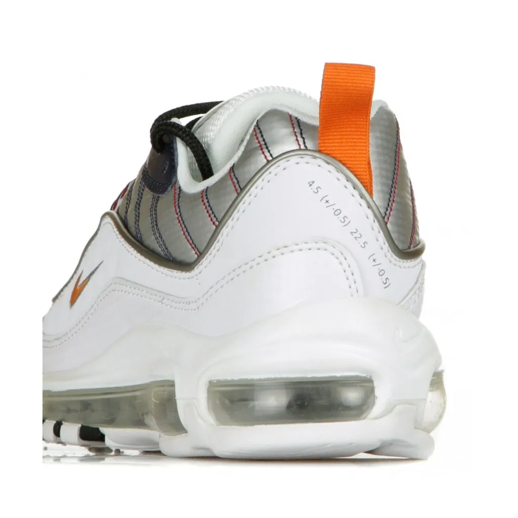 SCARPA BASSA W AIR MAX 98 PREMIUM WHITE/STARFISH/WOLF GREY/GYM RED