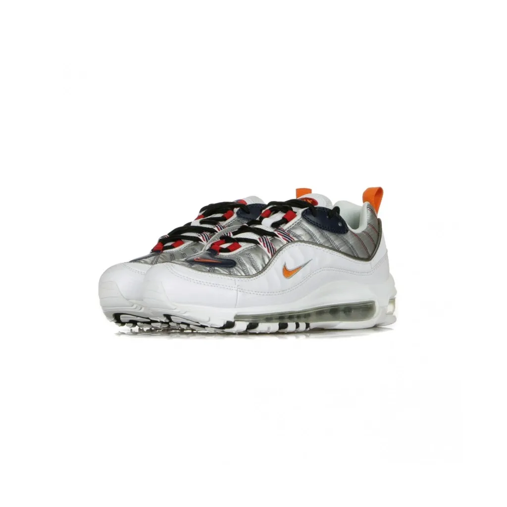 SCARPA BASSA W AIR MAX 98 PREMIUM WHITE/STARFISH/WOLF GREY/GYM RED