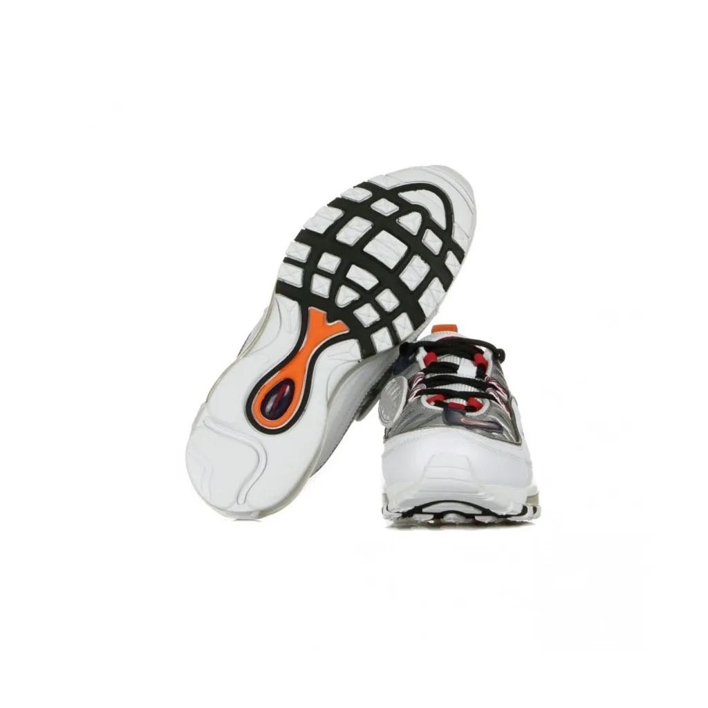 SCARPA BASSA W AIR MAX 98 PREMIUM WHITE/STARFISH/WOLF GREY/GYM RED