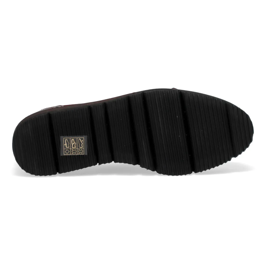 Scarpa slip on Sangiorgio bordeaux con frangia e nappine