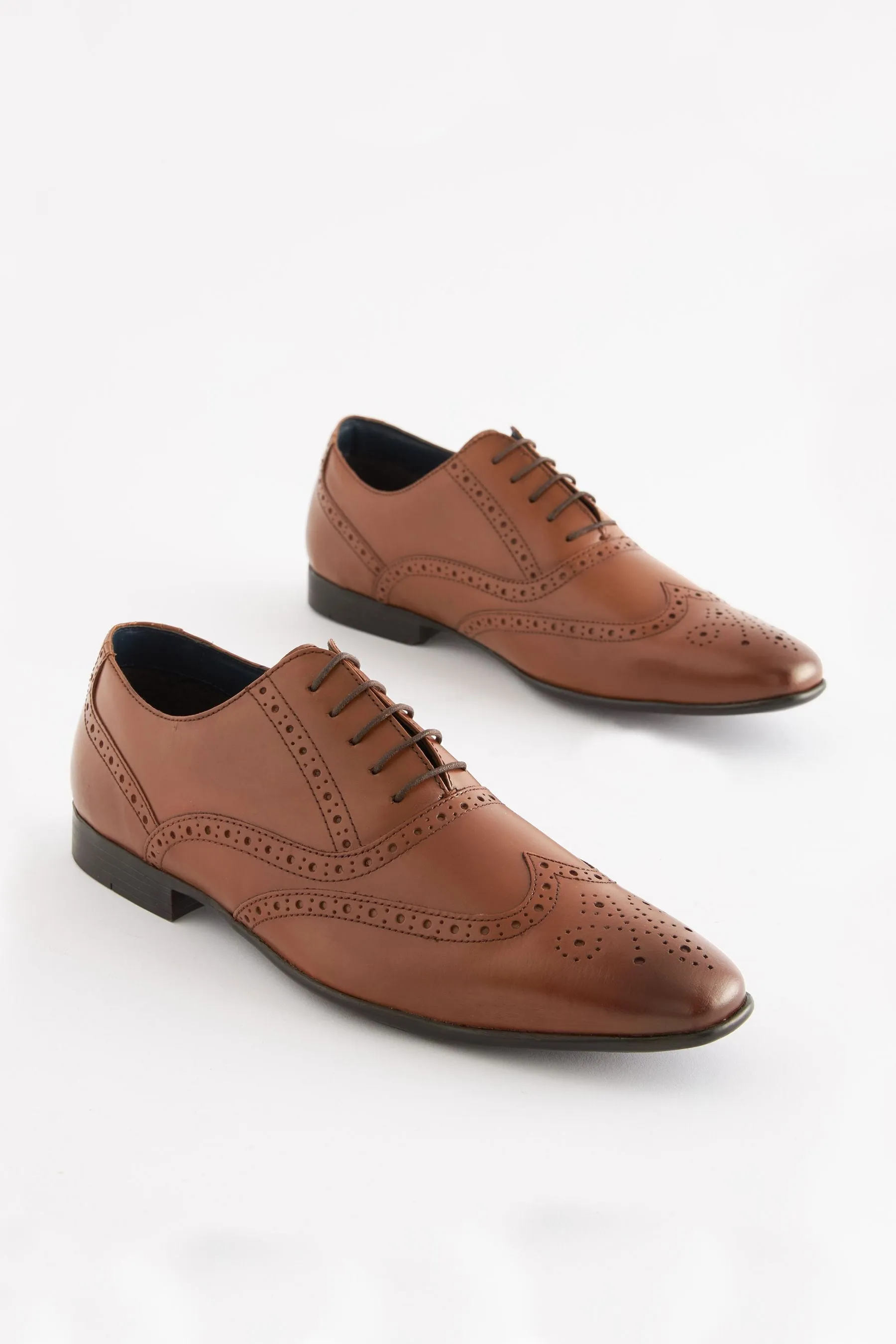 Scarpe brogue Oxford in pelle    