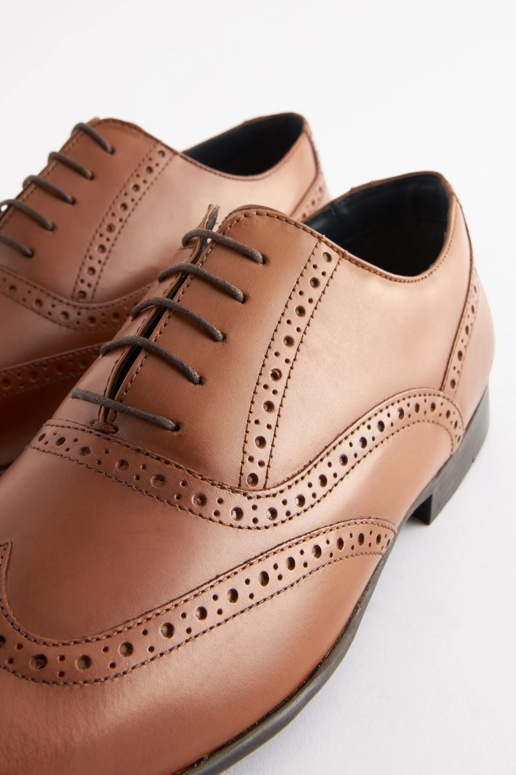 Scarpe brogue Oxford in pelle    
