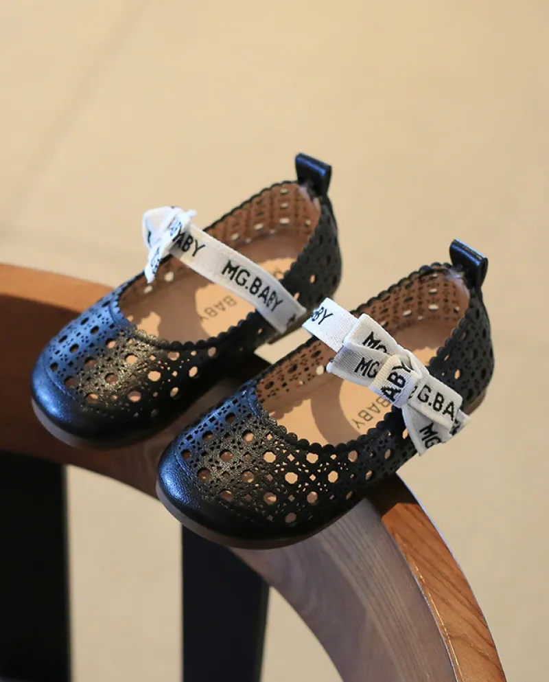Scarpe casual vuote retrò con punta tonda per bambini