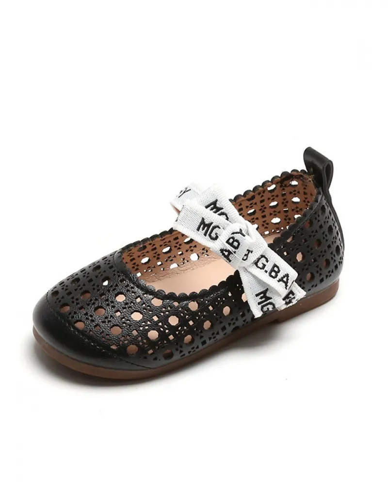 Scarpe casual vuote retrò con punta tonda per bambini