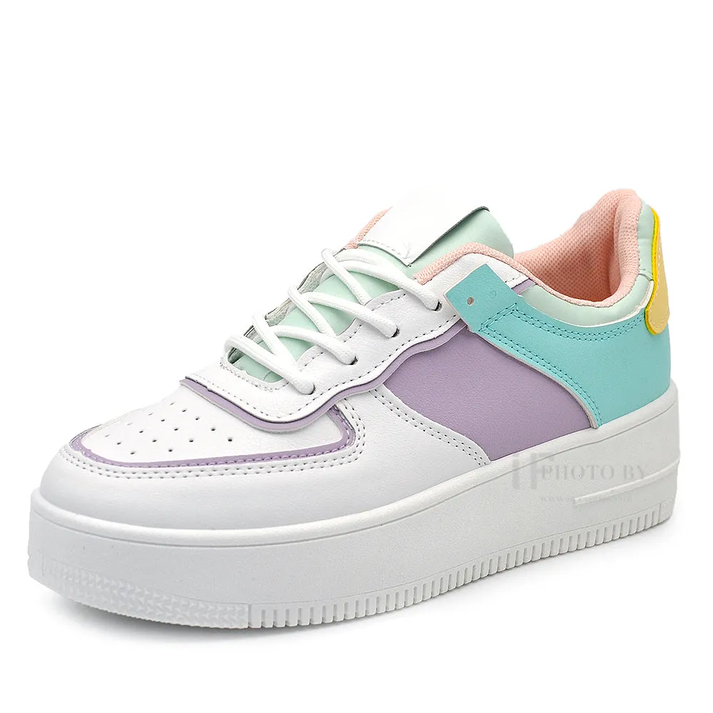 Scarpe Da Donna Ginnastica Sportive Sneaker Platform Colorati 85-701