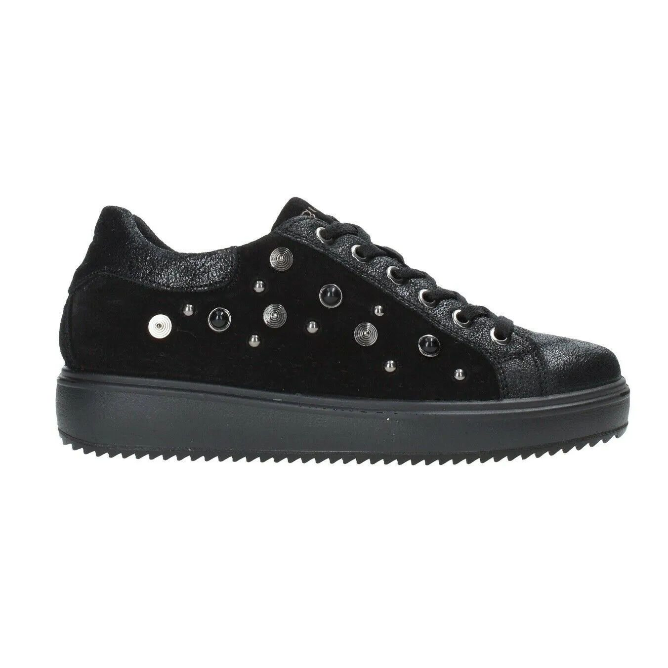 Scarpe da donna IGI&CO - Art. 4150700 sneaker scamosciato nero casual