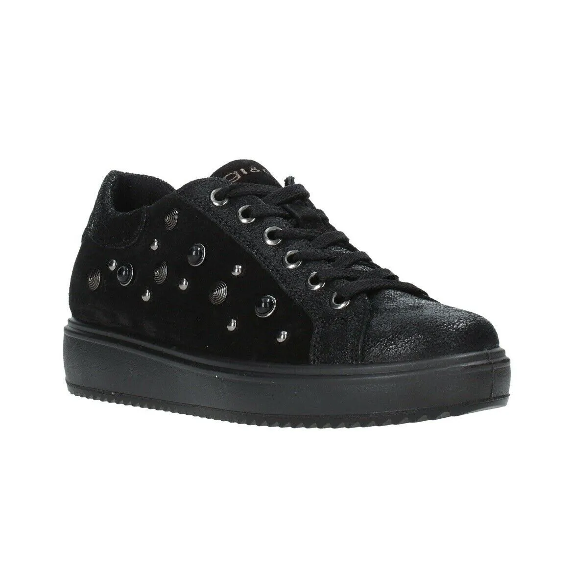 Scarpe da donna IGI&CO - Art. 4150700 sneaker scamosciato nero casual