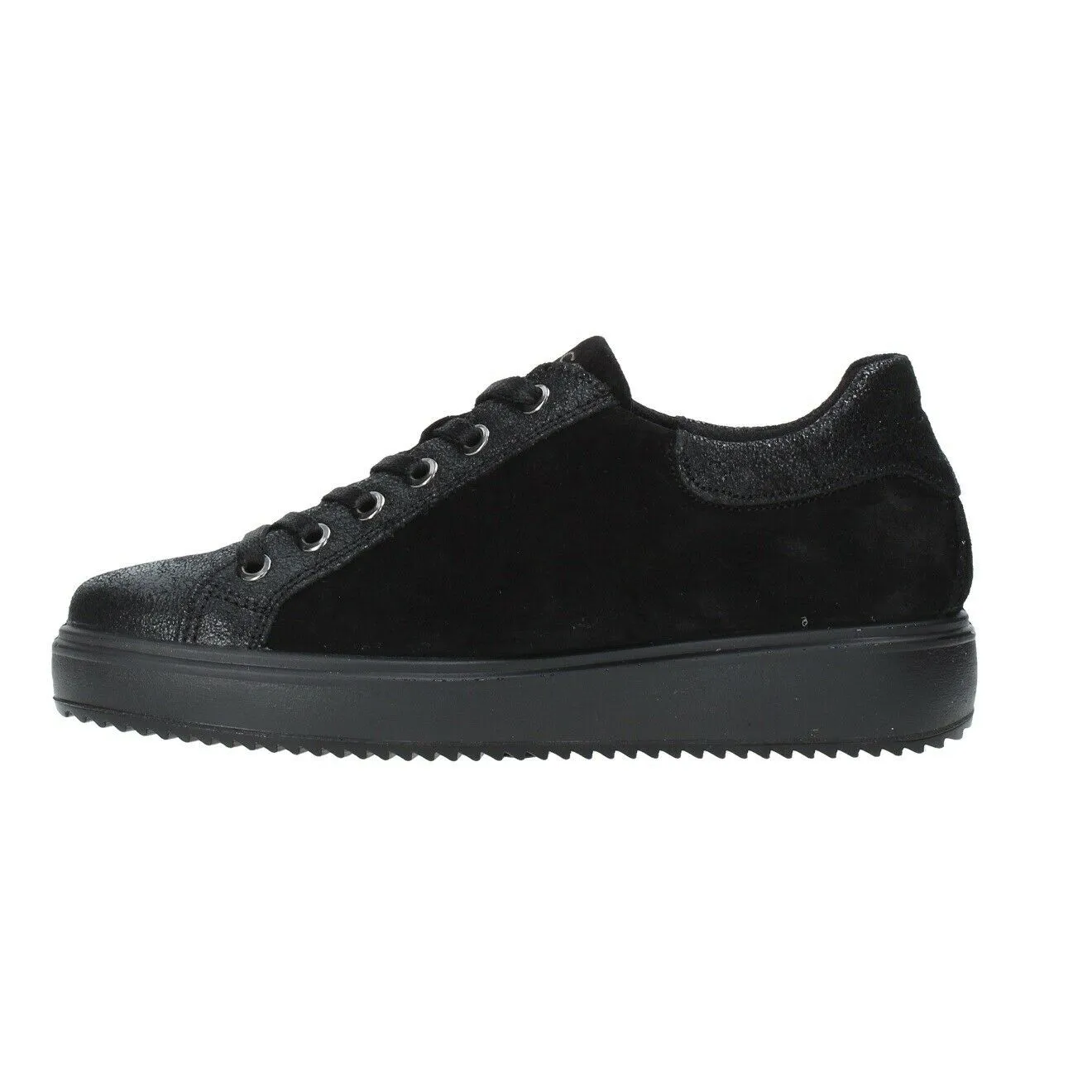 Scarpe da donna IGI&CO - Art. 4150700 sneaker scamosciato nero casual