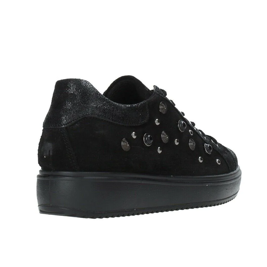 Scarpe da donna IGI&CO - Art. 4150700 sneaker scamosciato nero casual