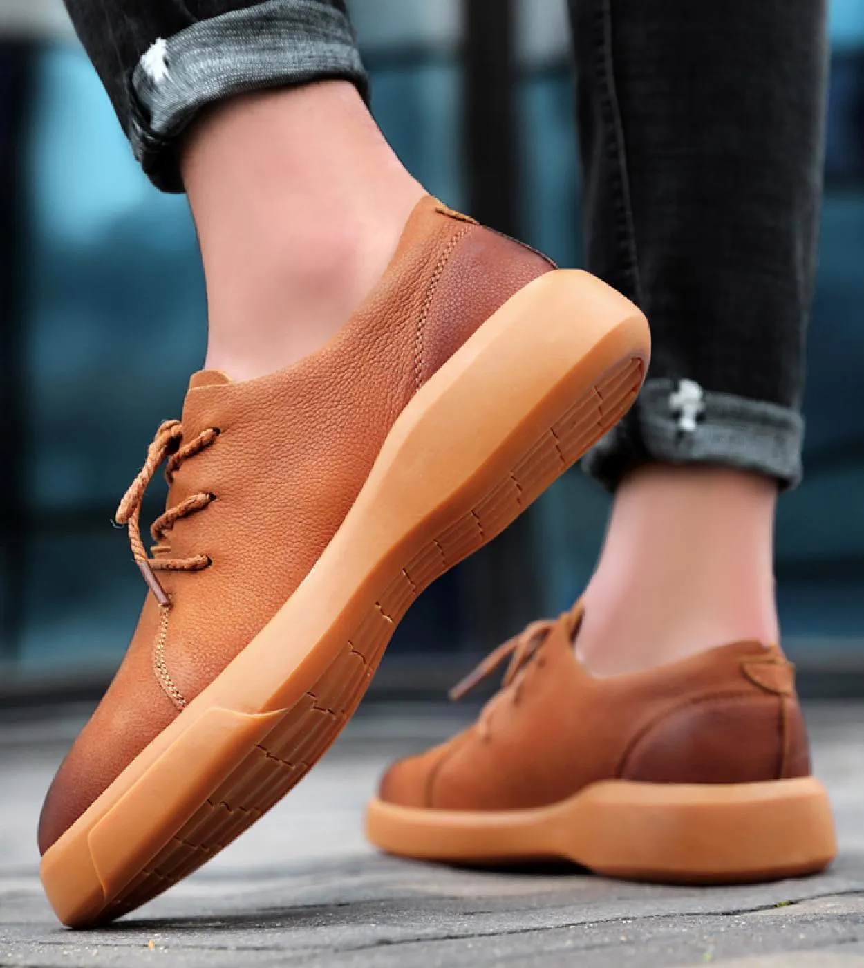 Scarpe da uomo di lusso casual in vera pelle di alta qualità per il tempo libero Scarpe comode allinterno fatte a mano Scarpe d