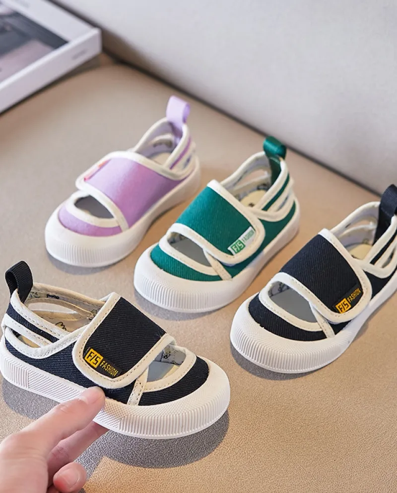 Scarpe estive per bambini in velcro Scarpe da bambino casual con fondo morbido per ragazzi e ragazze