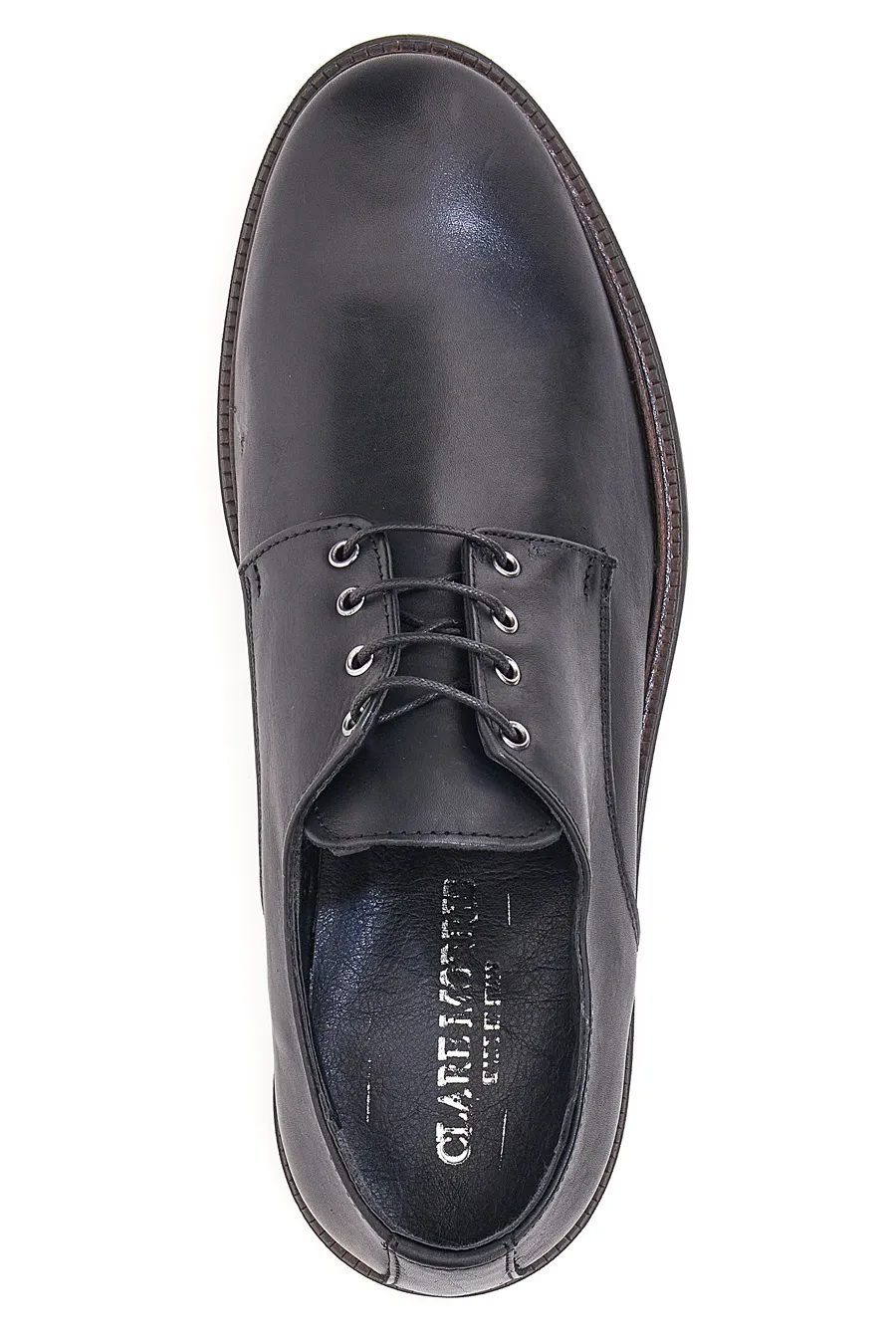 Scarpe Stringate Claremorris 220 Nero Vera Pelle