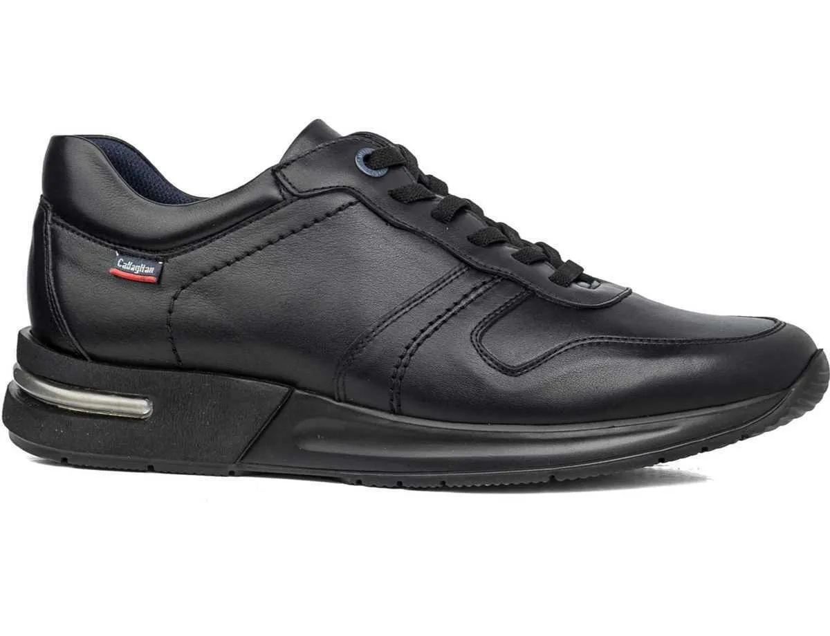 Scarpe uomo Callaghan - Art. 91312 - sneakers in pelle nero casual