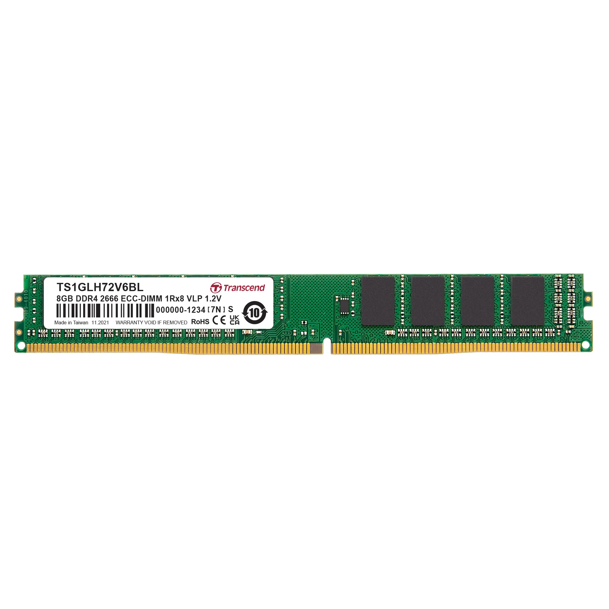 Scheda RAM Server Transcend 8 GB, 2666Mbit/s