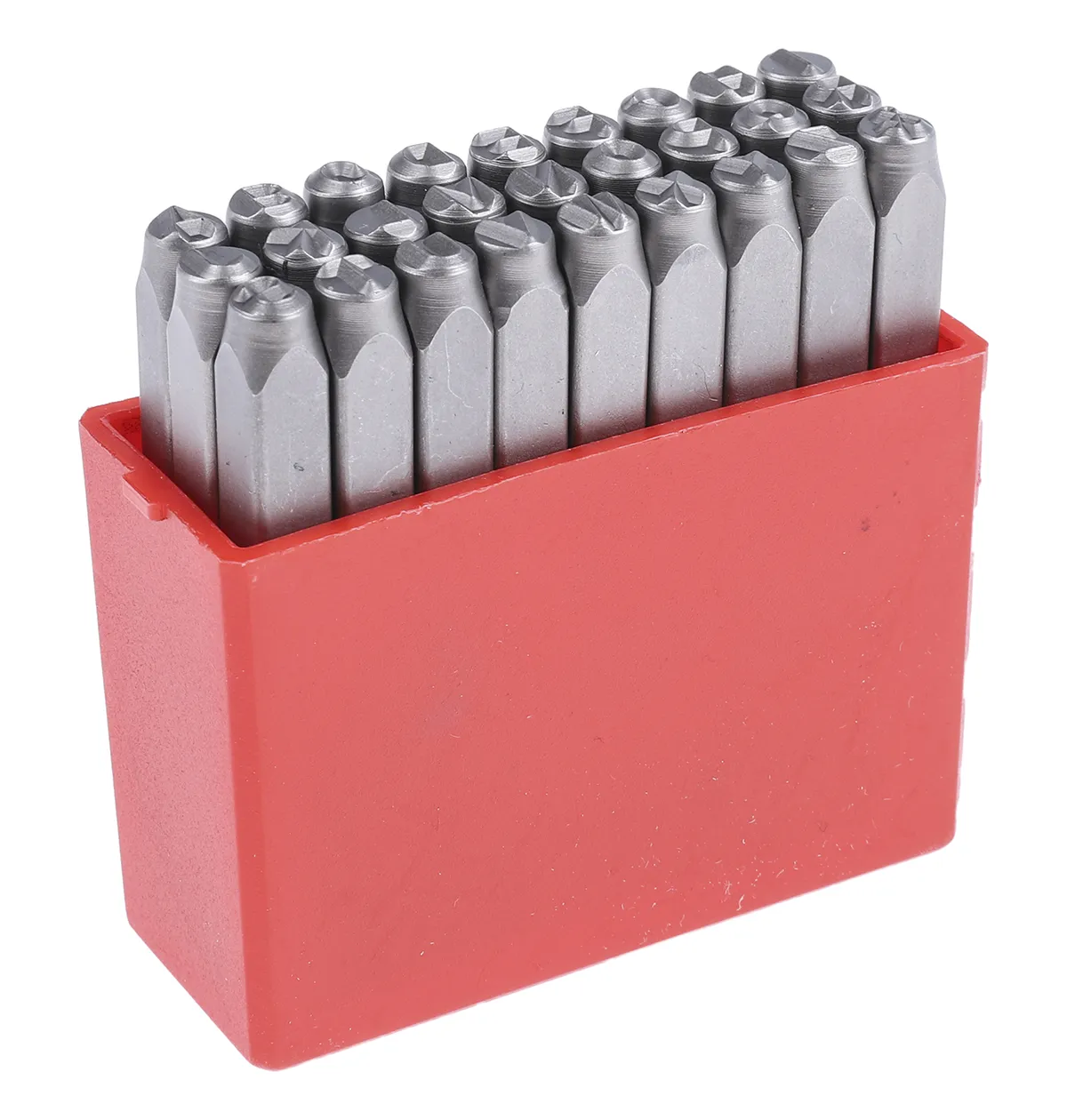 Set punzoni alfabetici per incisione RS PRO, altezza carattere 4mm, 27 pezzi