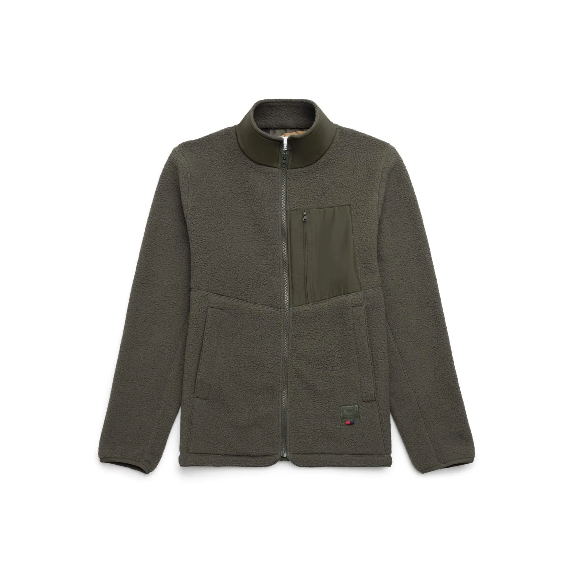 Sherpa Full Zip Dark Olive