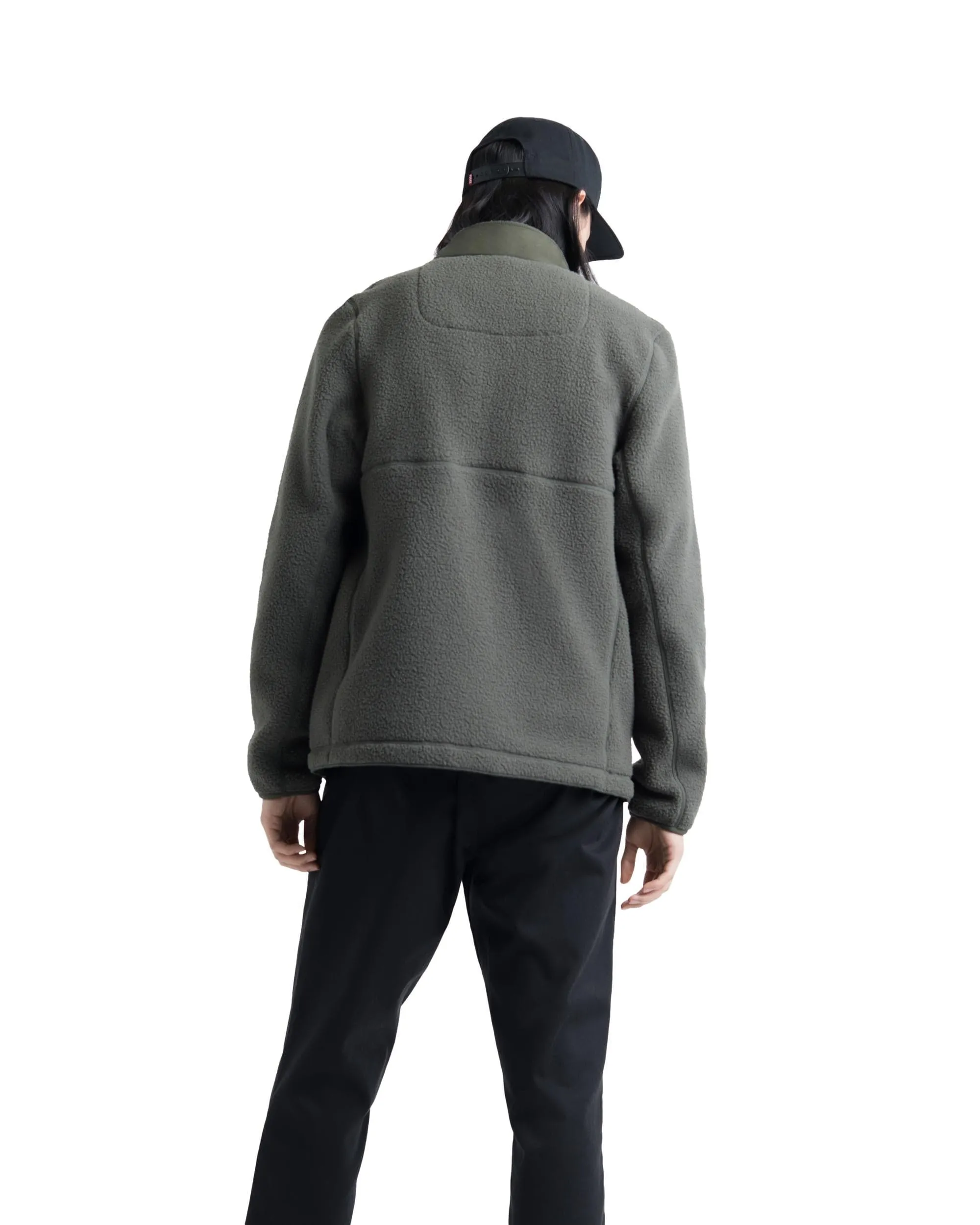 Sherpa Full Zip Dark Olive