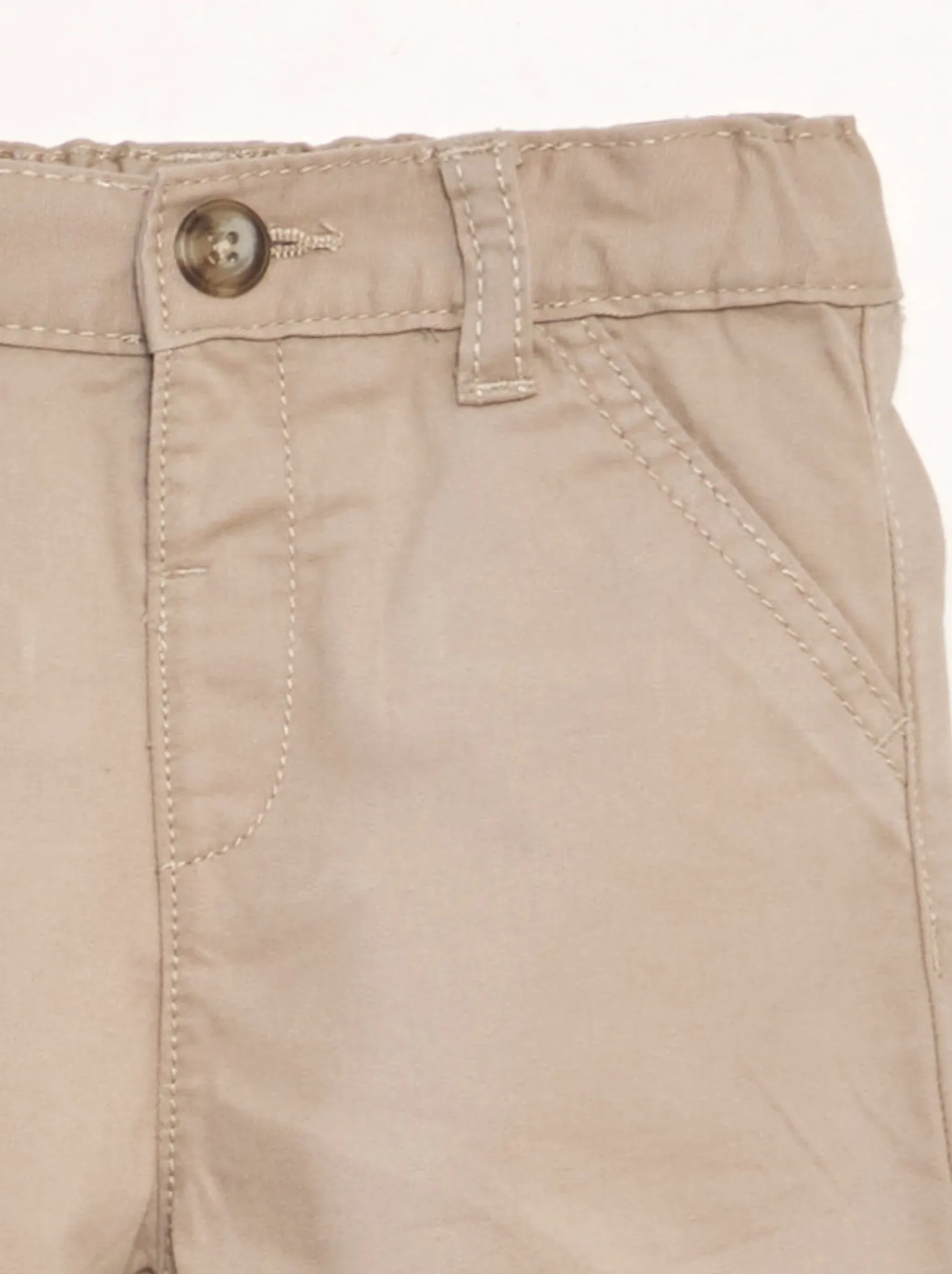 Shorts chino in twill - BEIGE