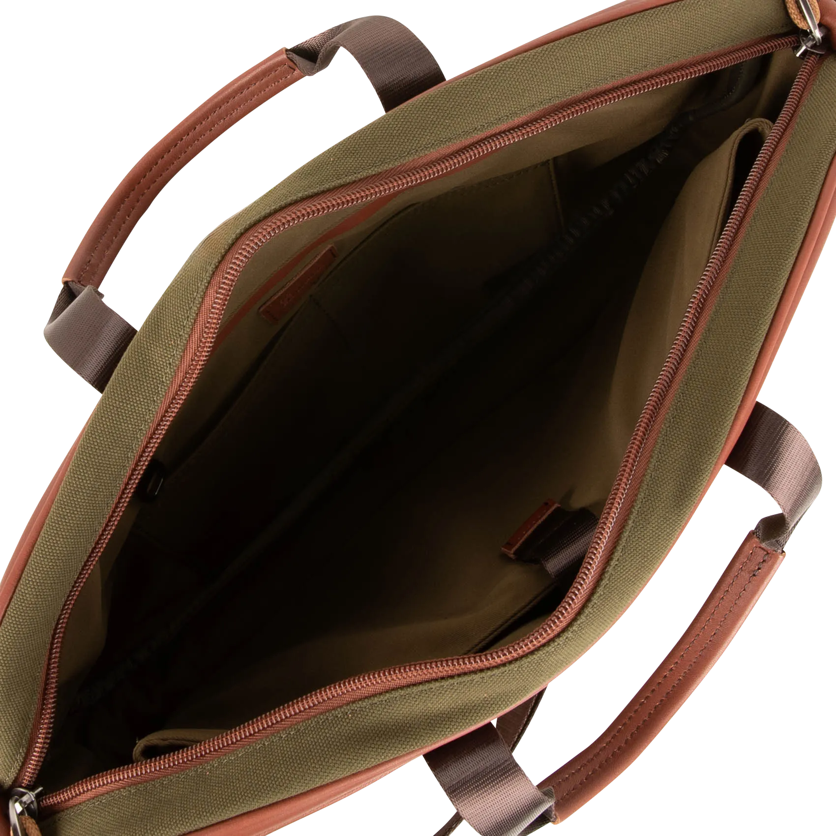  SIR EDWARD   EPSILON - Borsa porta documenti in pelle bicolore | Kaki