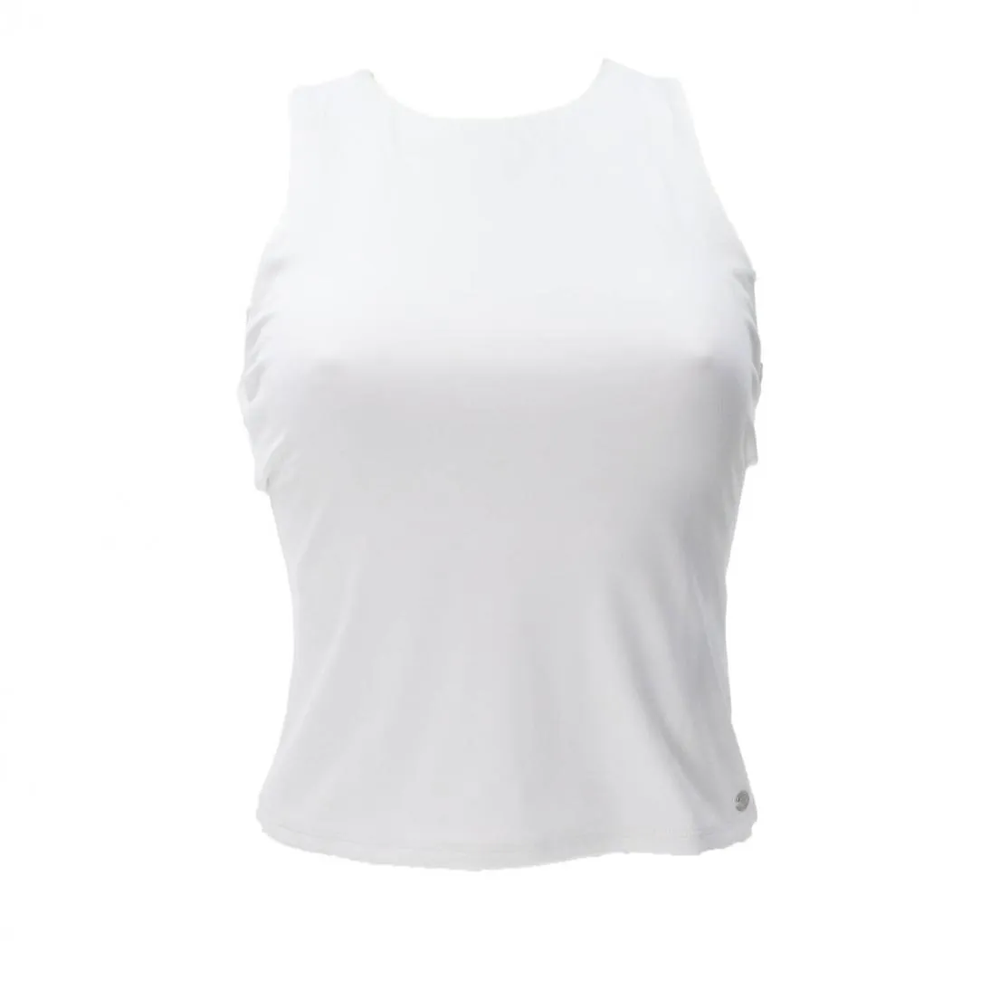 SL MORA CUT OUT BACK TOP Bianco