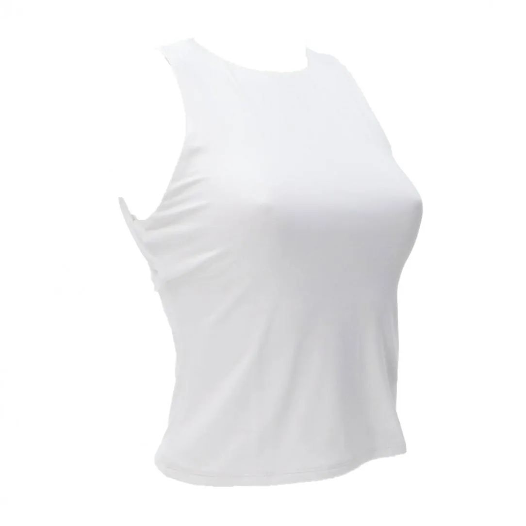 SL MORA CUT OUT BACK TOP Bianco