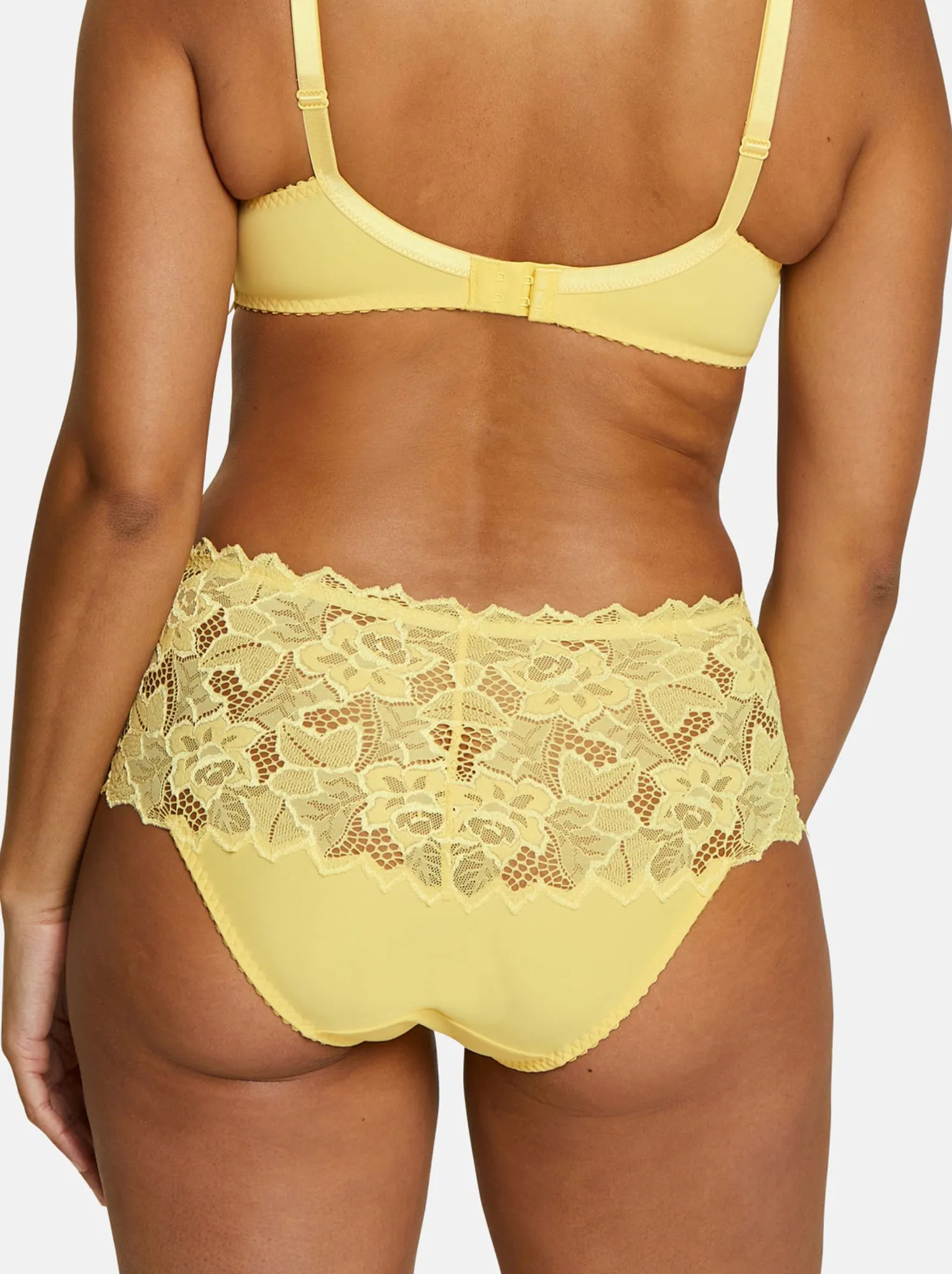 Slip in pizzo 'Sans Complexe' - GIALLO