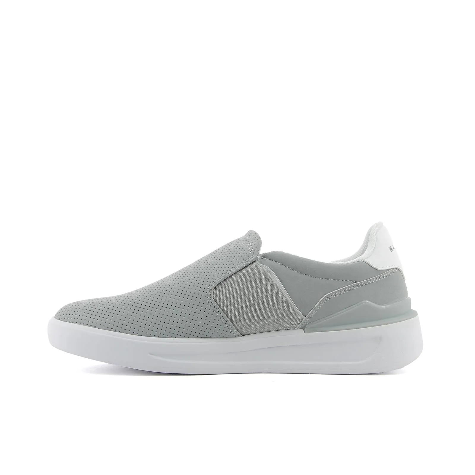 Slip-on grigie con cuciture