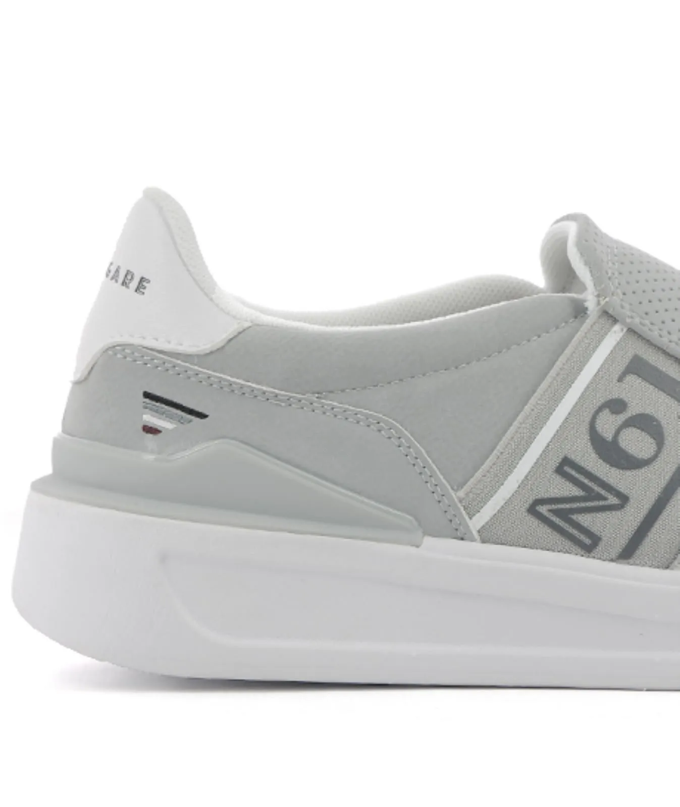 Slip-on grigie con cuciture