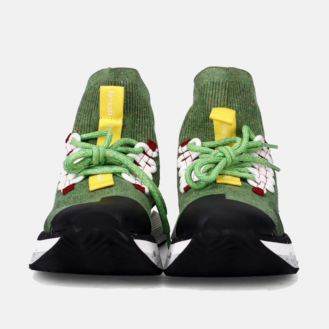 Sneaker Slip-on da donna Barracurda in tessuto verde