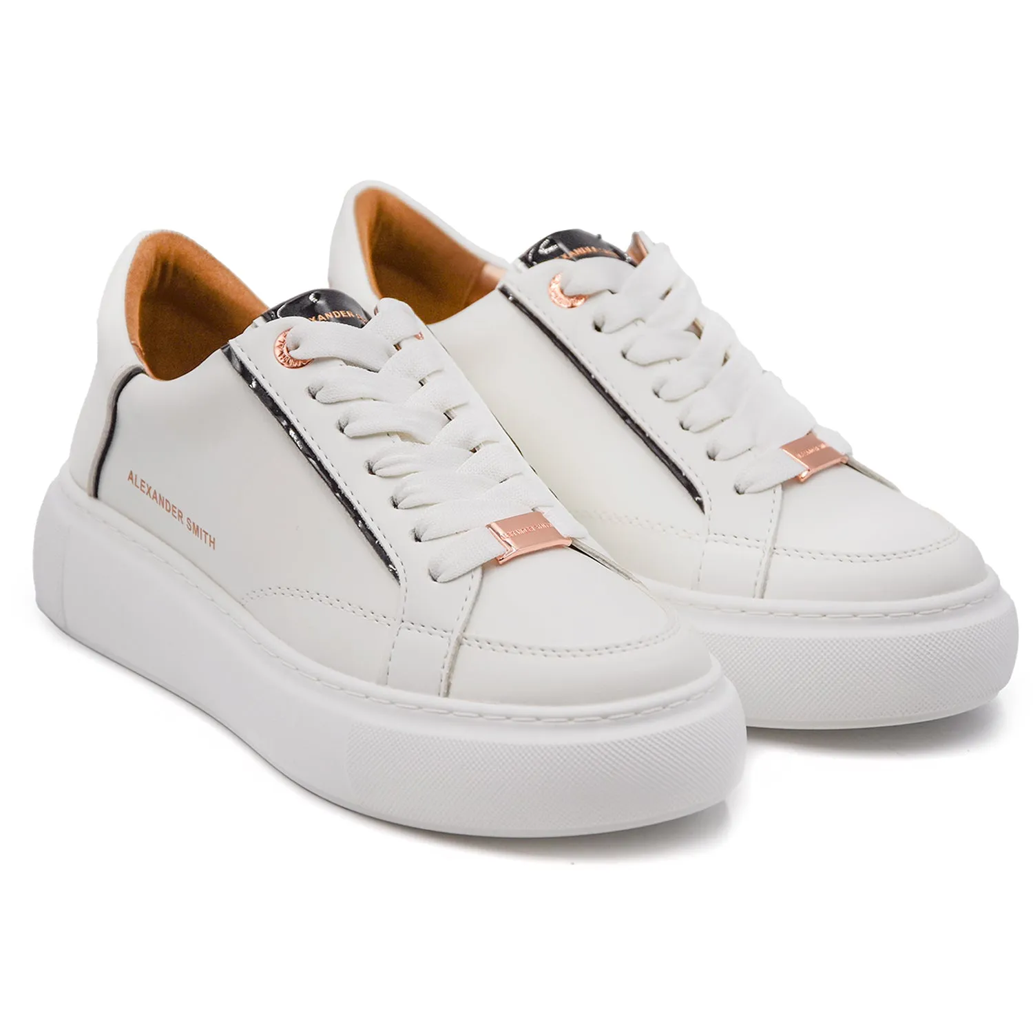 Sneakers Alexander Smith Donna Bianco Nero Anima Ecosostenibile