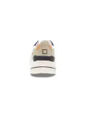 Sneakers D.A.T.E. FUGA DRAGON ARMY in camoscio e tessuto bianco e cognac