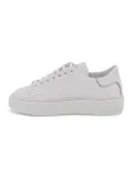 Sneakers D.A.T.E. SFERA CALF in pelle bianco e argento