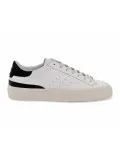 Sneakers D.A.T.E. SONICA CALF in pelle bianco e nero