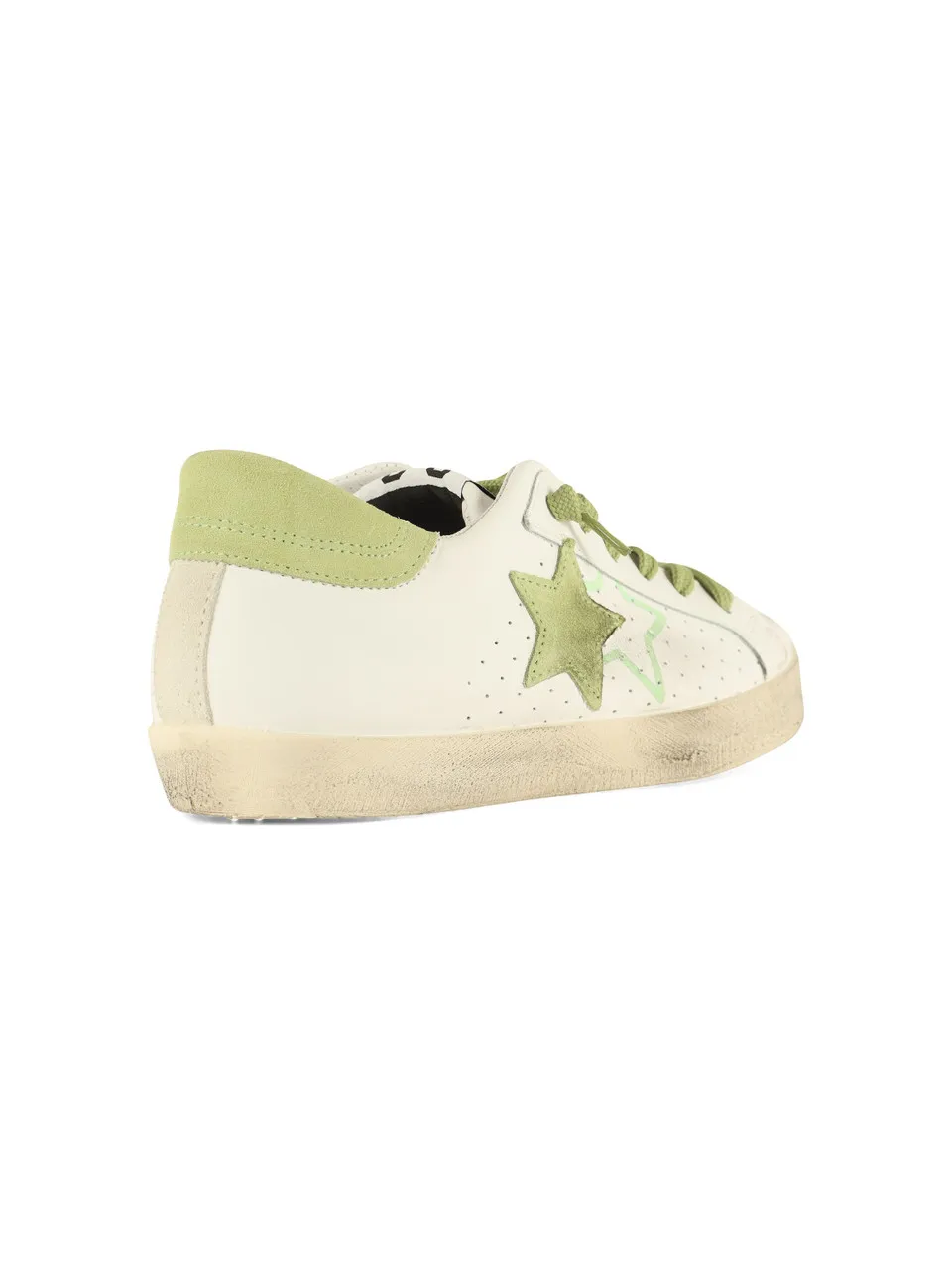 Sneakers in pelle con inserti in suede
