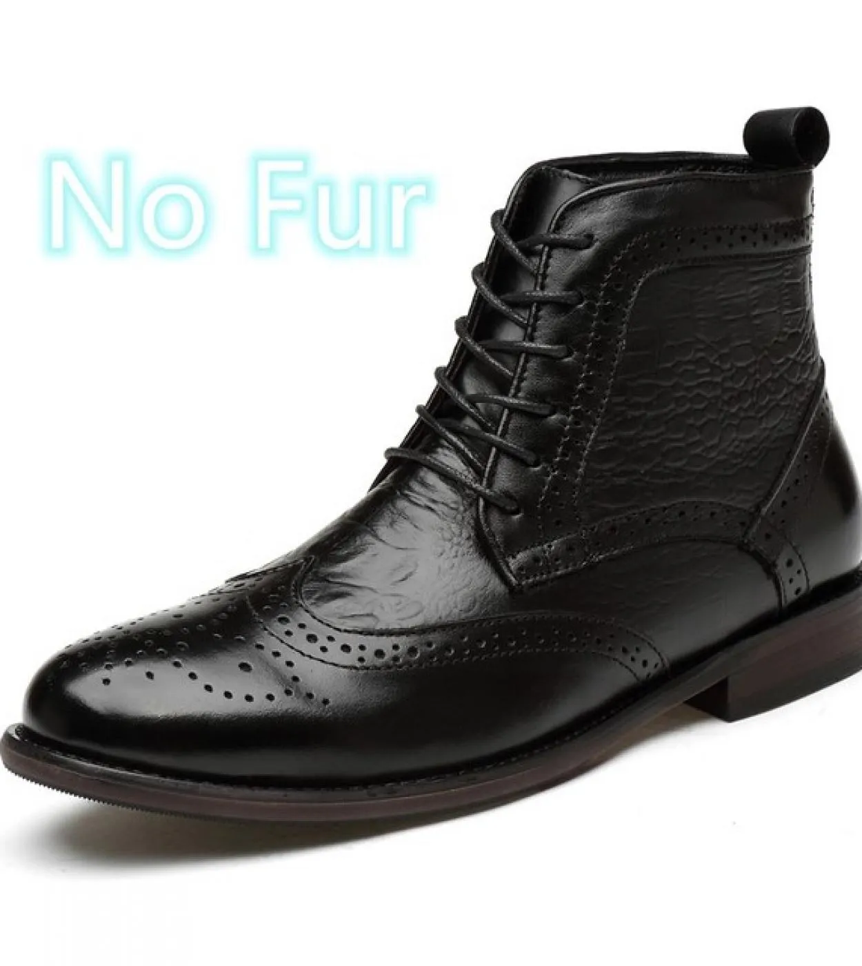 Stivali casual da uomo in vera pelle di marca di lusso Scarpe brogue di alta qualità Stivaletti da lavoro Design Stivali da uomo