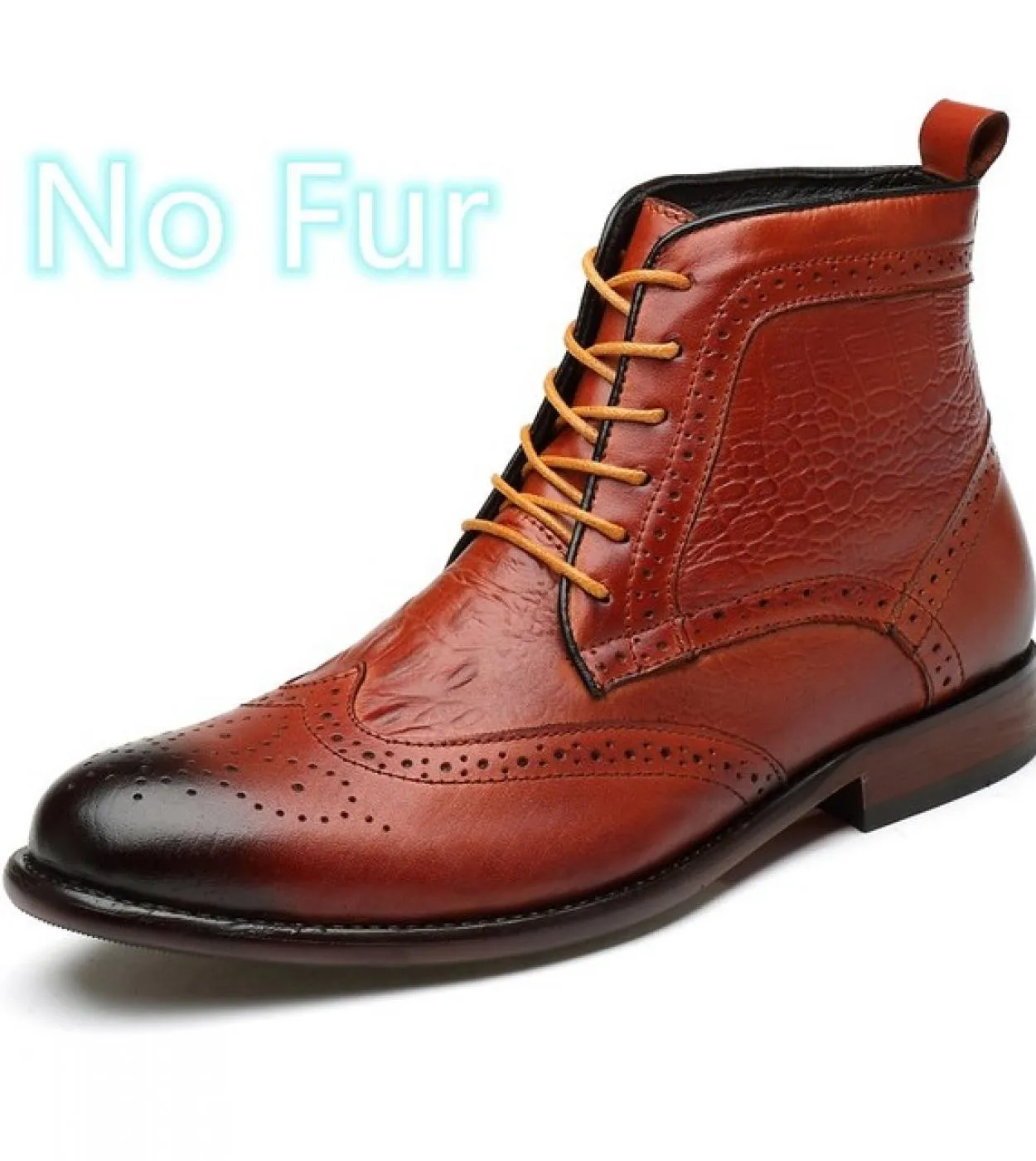 Stivali casual da uomo in vera pelle di marca di lusso Scarpe brogue di alta qualità Stivaletti da lavoro Design Stivali da uomo