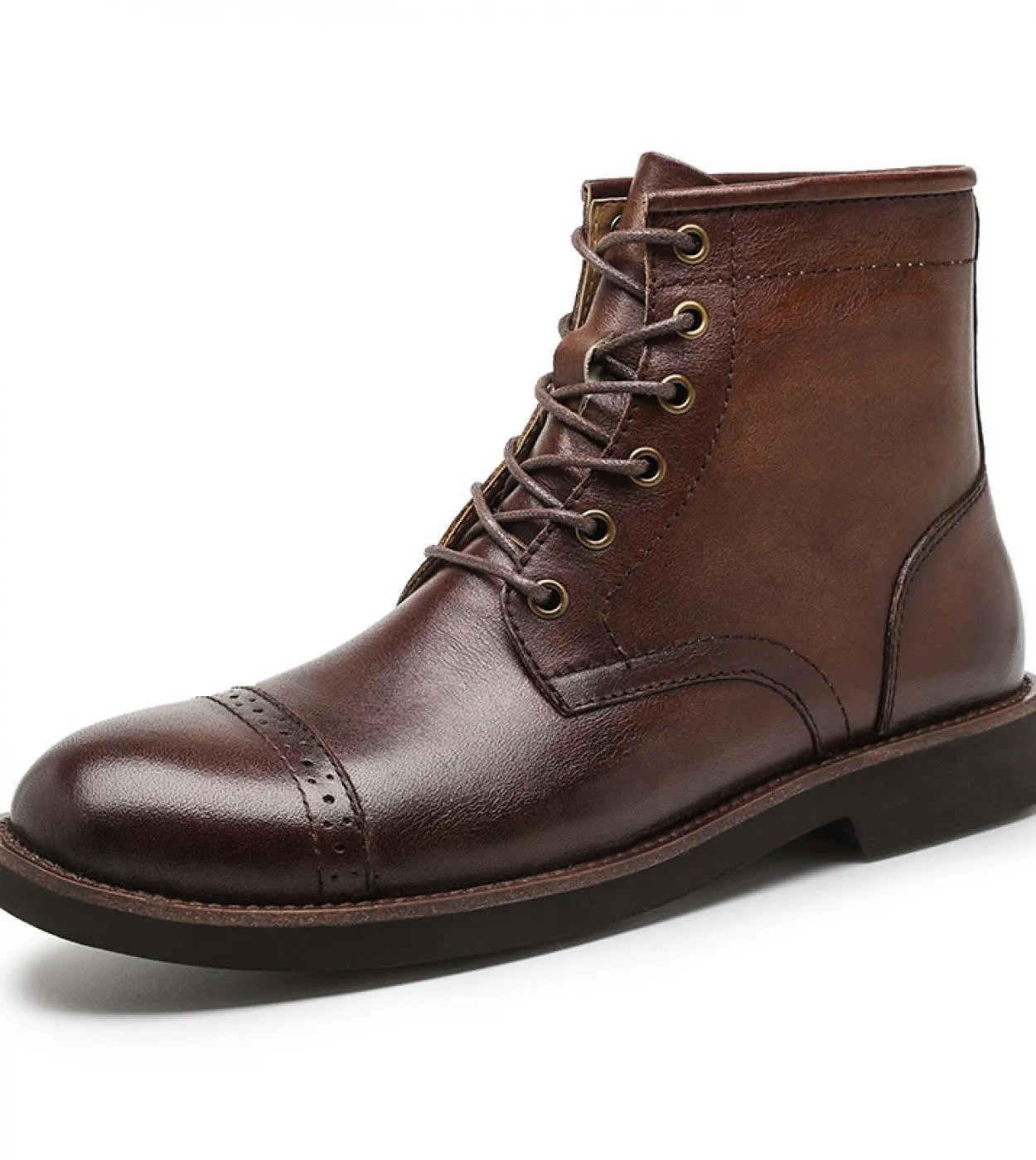 Stivali classici da uomo di lusso fatti a mano in vera pelle nuovi stivali brogue stile 2022 scarpe da lavoro casual autunnali S