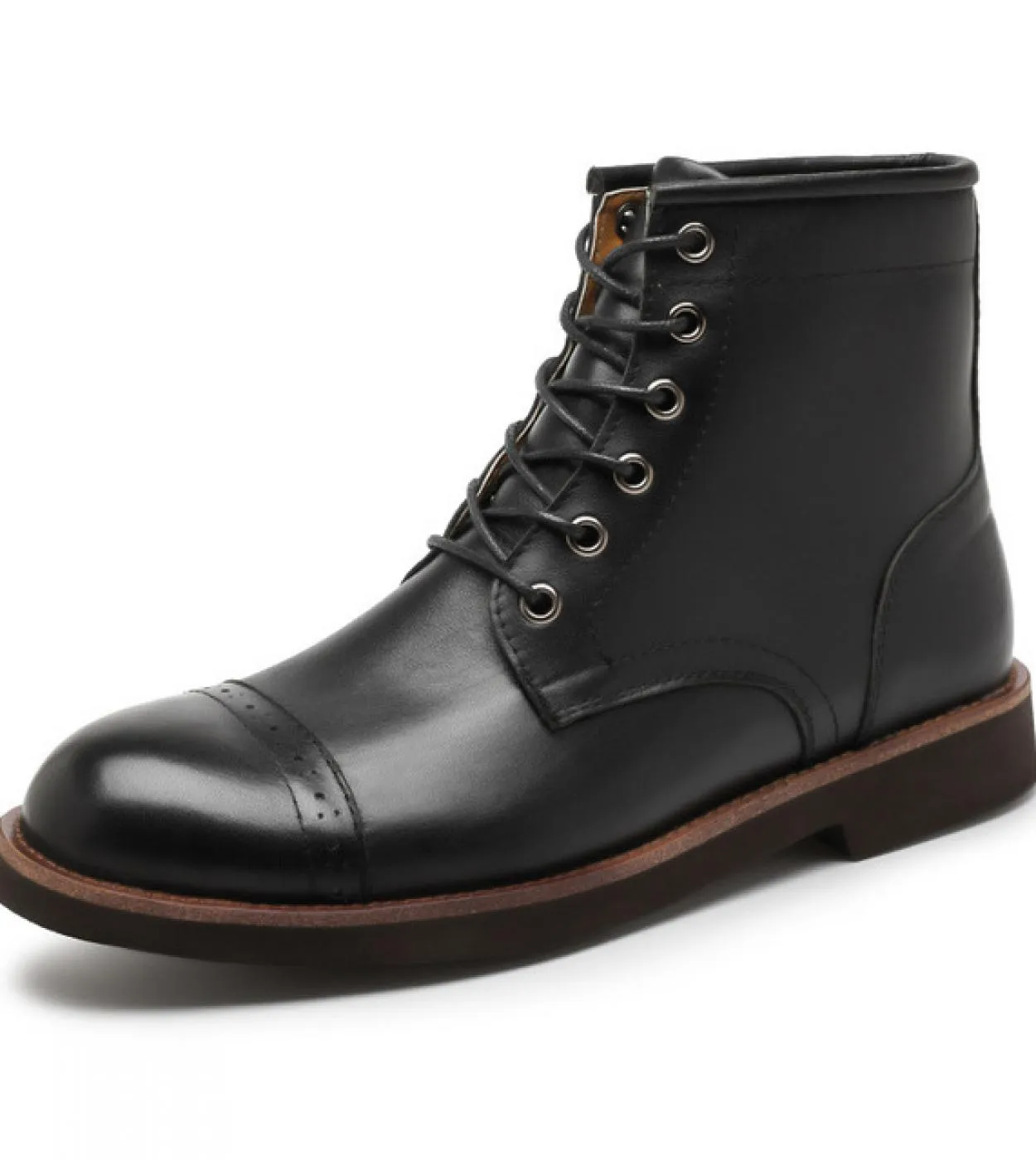 Stivali classici da uomo di lusso fatti a mano in vera pelle nuovi stivali brogue stile 2022 scarpe da lavoro casual autunnali S