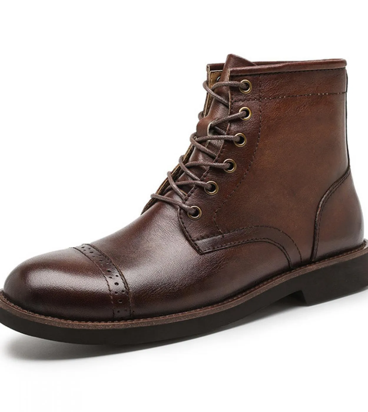 Stivali classici da uomo di lusso fatti a mano in vera pelle nuovi stivali brogue stile 2022 scarpe da lavoro casual autunnali S