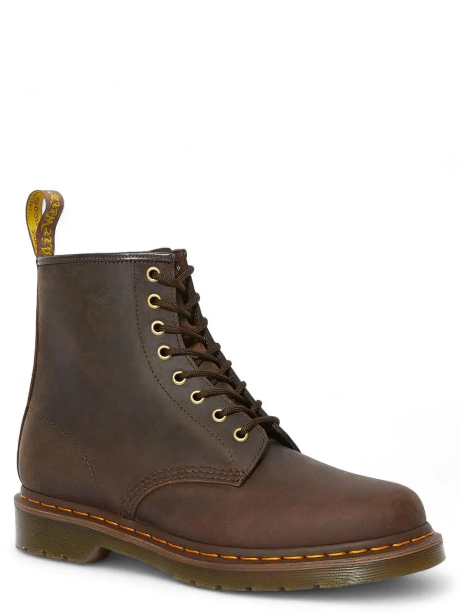 Stivali Stringati 1460 in Pelle Crazy Horse