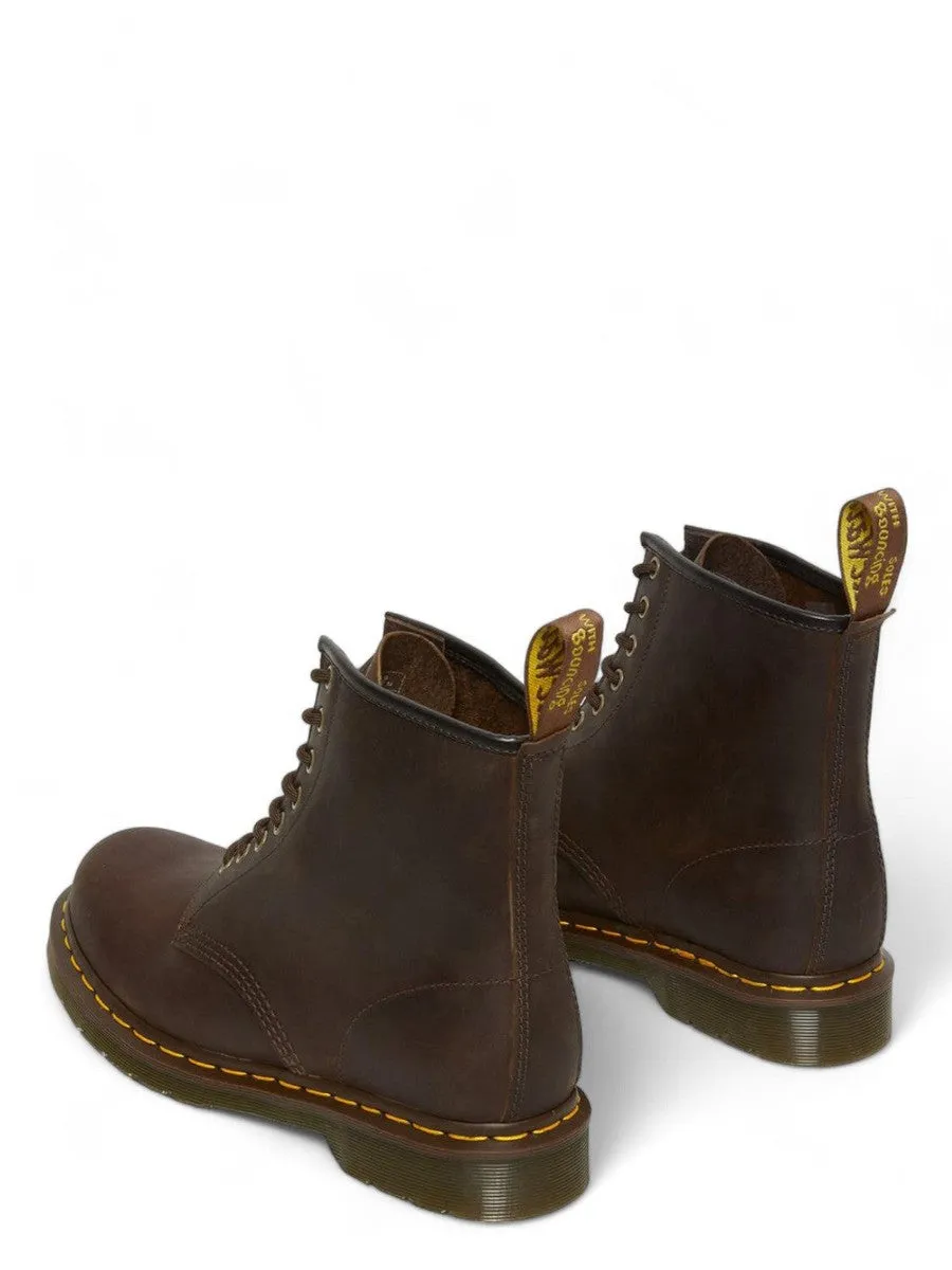 Stivali Stringati 1460 in Pelle Crazy Horse