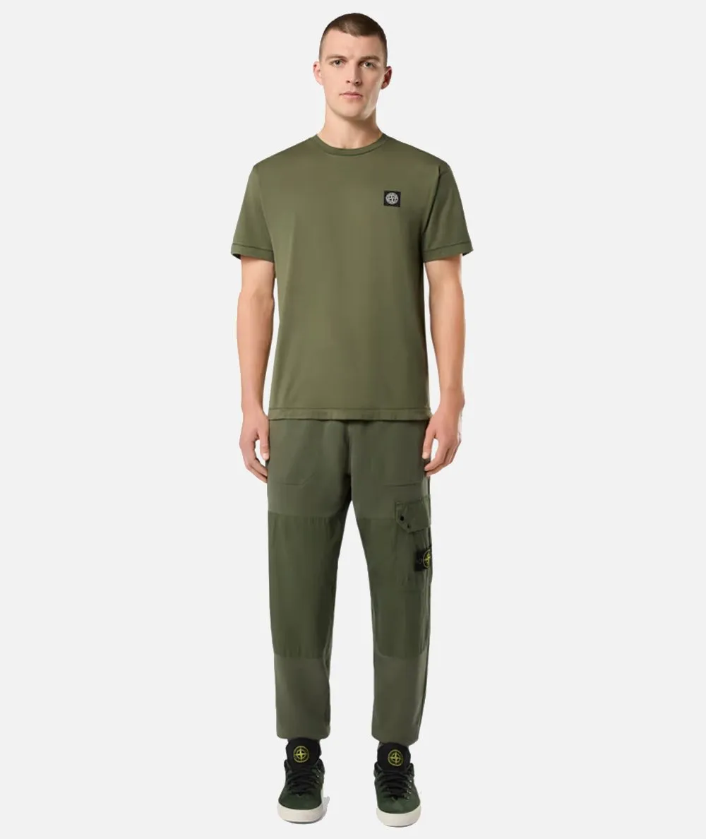 STONE ISLAND--T-shirt a maniche corte con vestibilità slim
