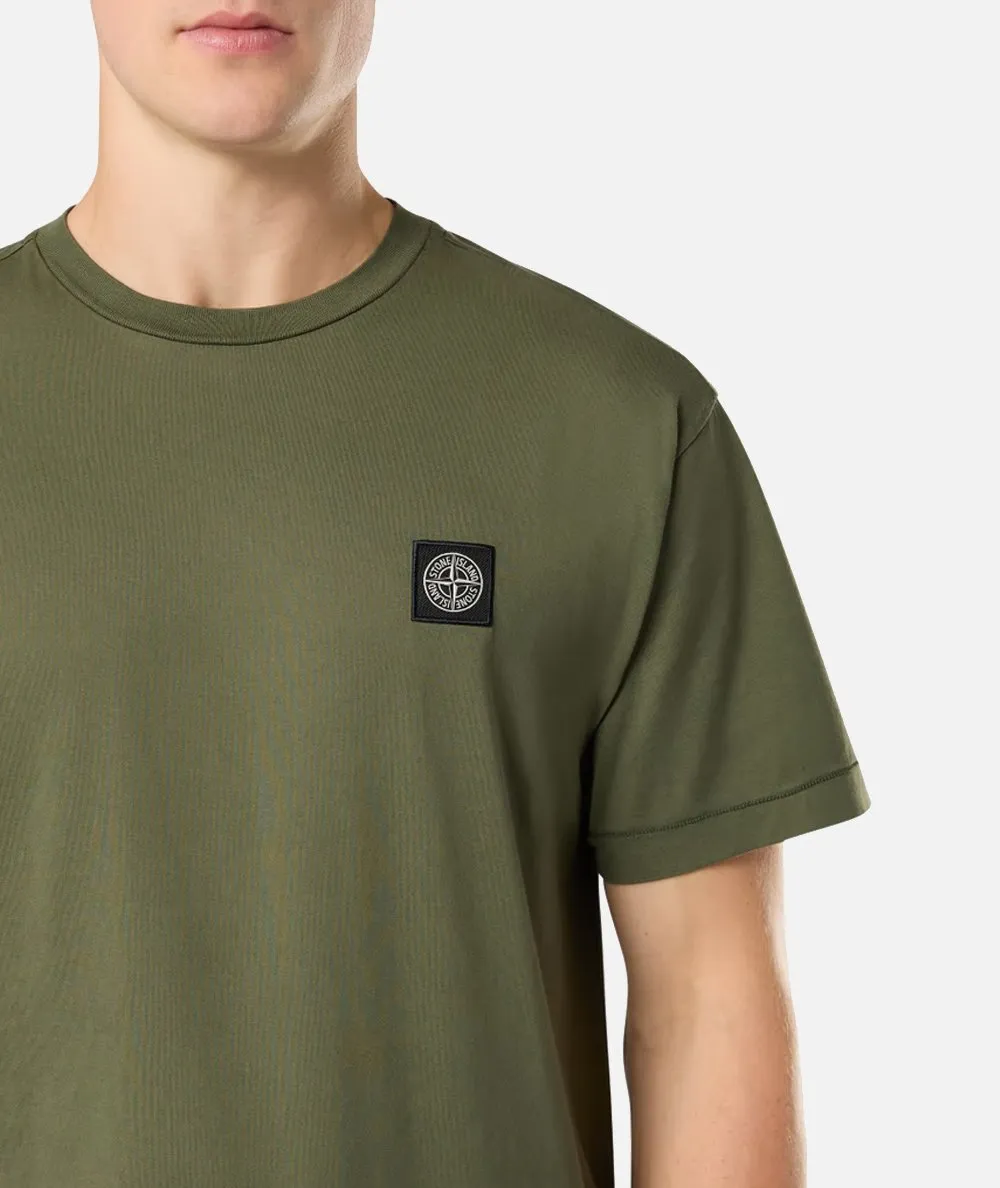 STONE ISLAND--T-shirt a maniche corte con vestibilità slim