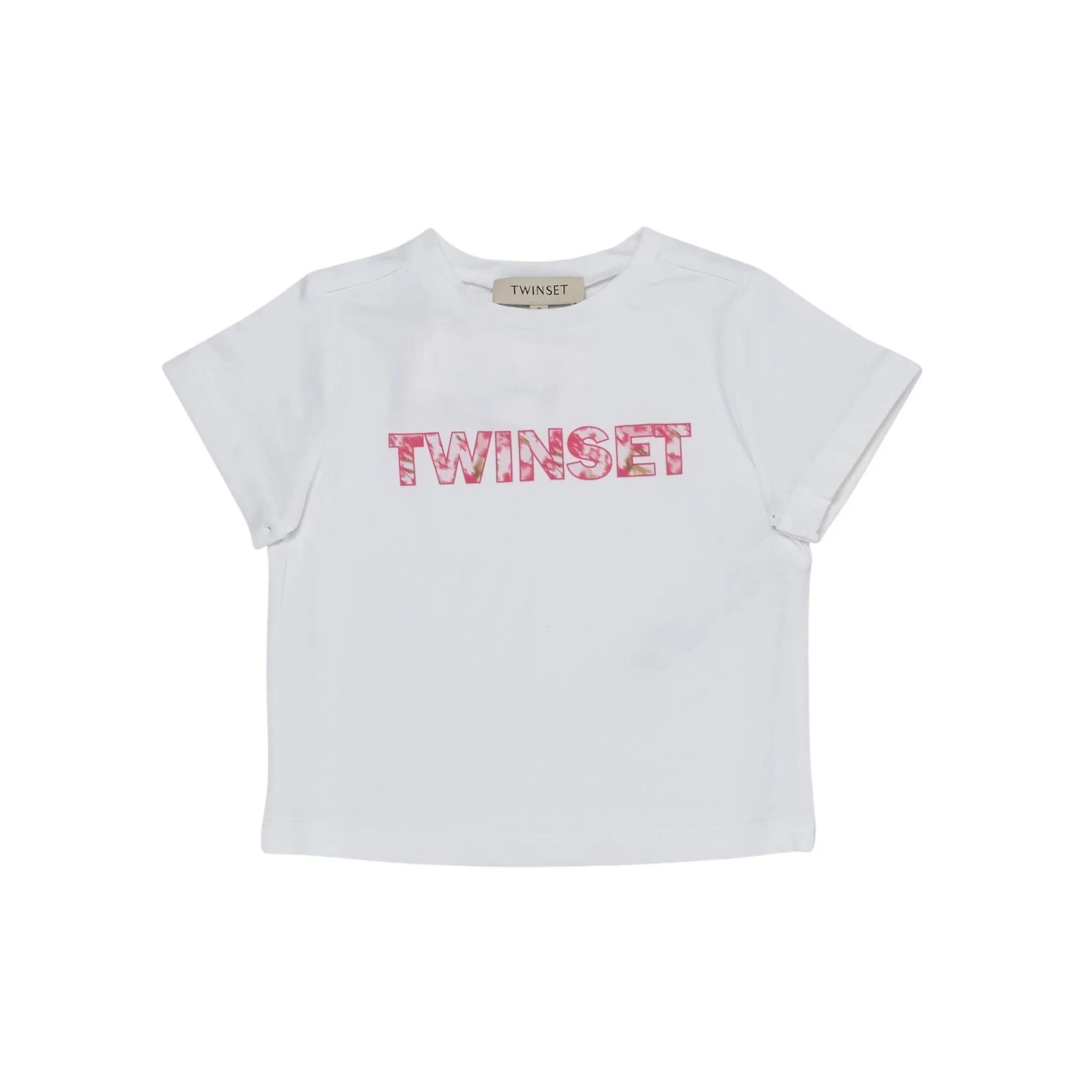 T-Shirt Bambina con logo fantasia