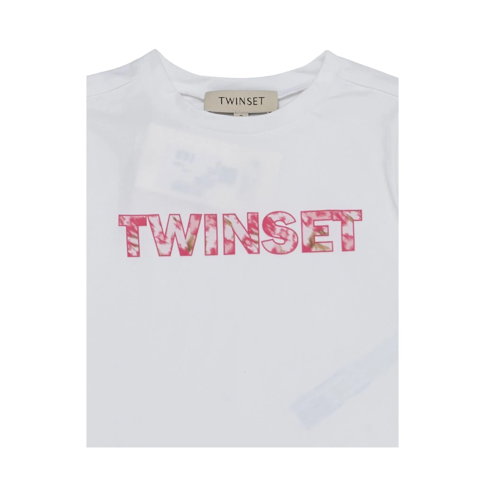 T-Shirt Bambina con logo fantasia
