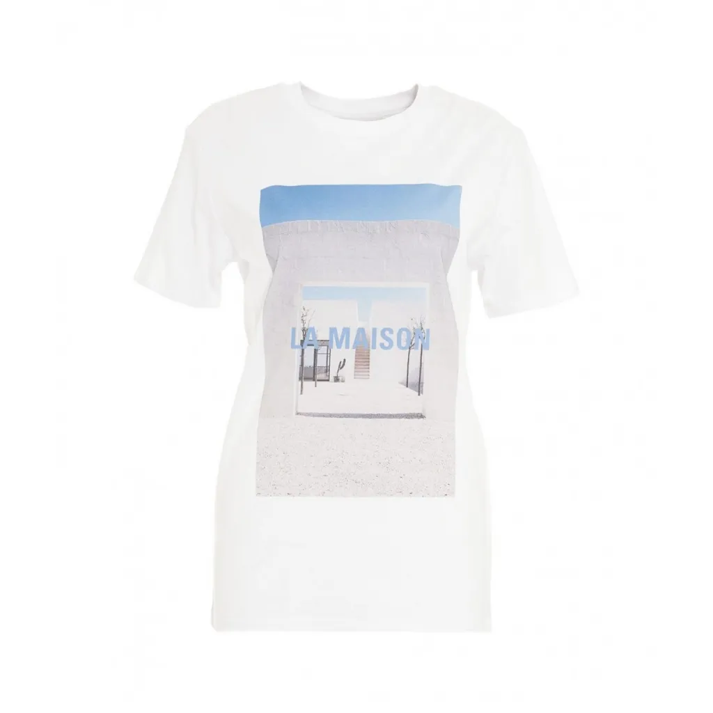 T-shirt con stampa bianco